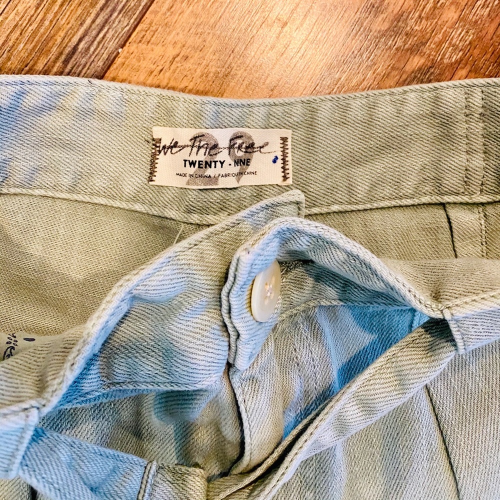 FREE PEOPLE Paloma High-Rise Slouchy Jeans Mint - Picture 7 of 13